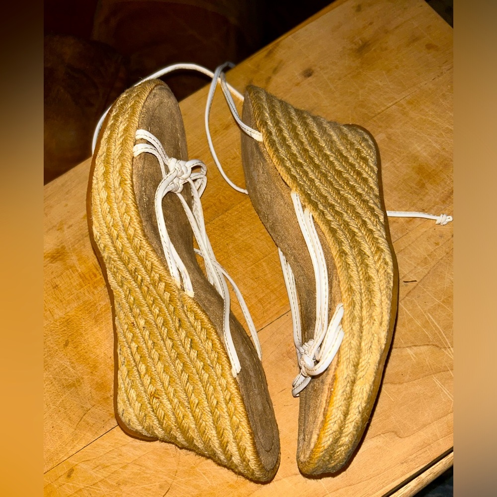 Soda Lace-Up Wedge Sandals